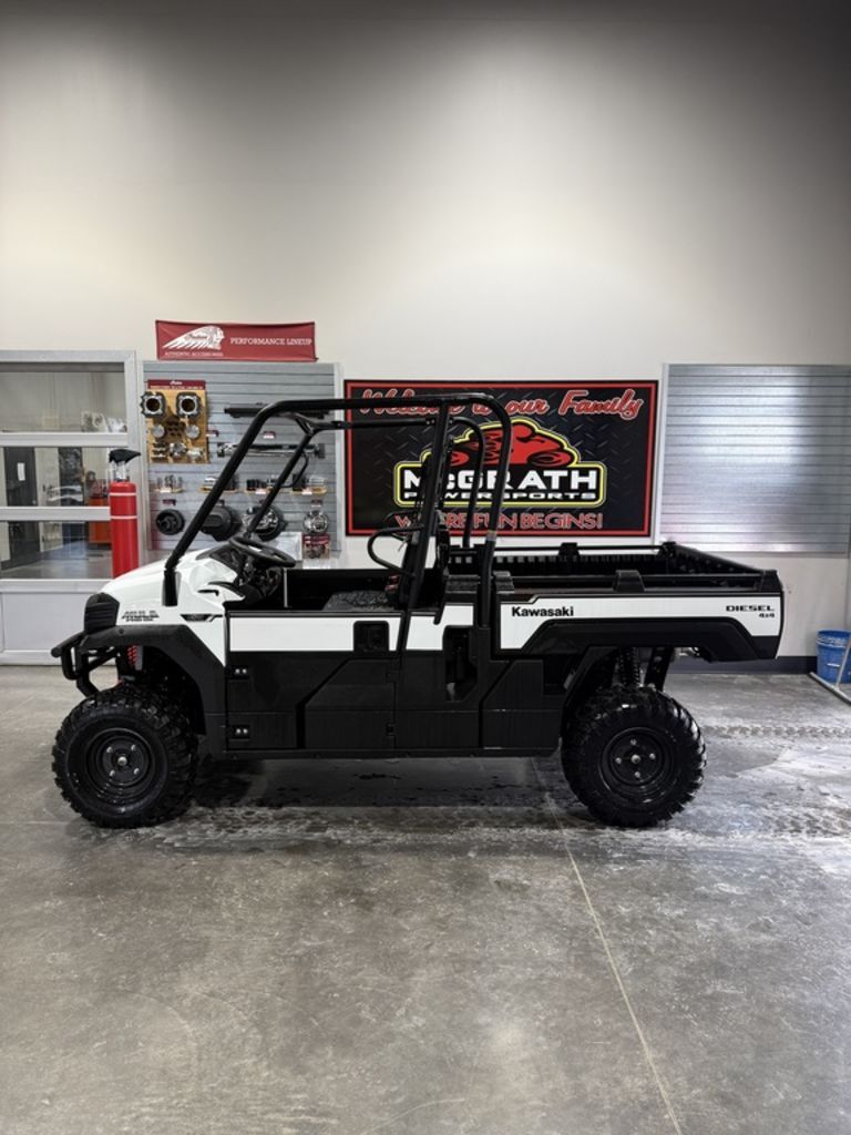 New White 2025 Kawasaki Mule Pro-Dx Eps UTV. Four Wheelers For