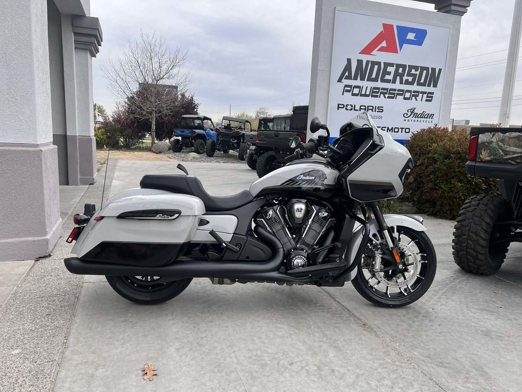 2026 Indian Motorcycle® Challenger® Dark Horse® 112 Chalk with Black Metallic DARK HORSE in Reno, NV