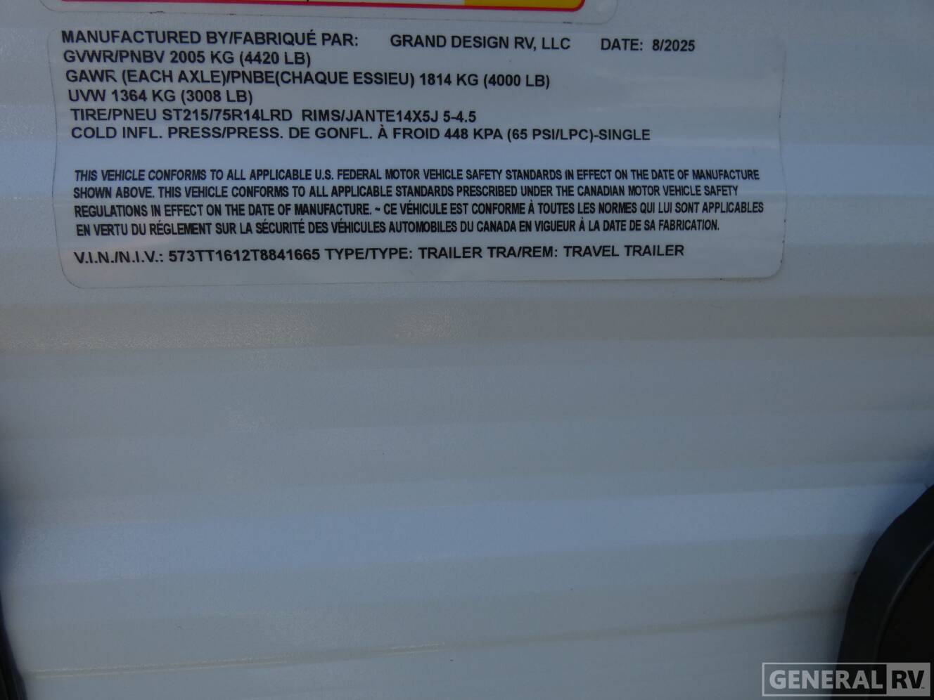A photo of this 2026 Grand Design TRANSCEND ONE 131DL