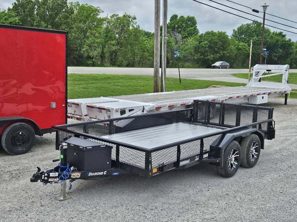 2026 Diamond C GTU235-V Tandem Utility Trailer, Onyx Black in Broken Arrow, OK