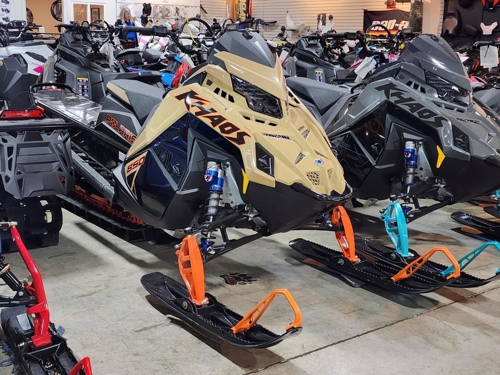 2024 Polaris® 850 RMK Khaos Slash 165 Gloss Black/Military Tan/Orange in enumclaw WA