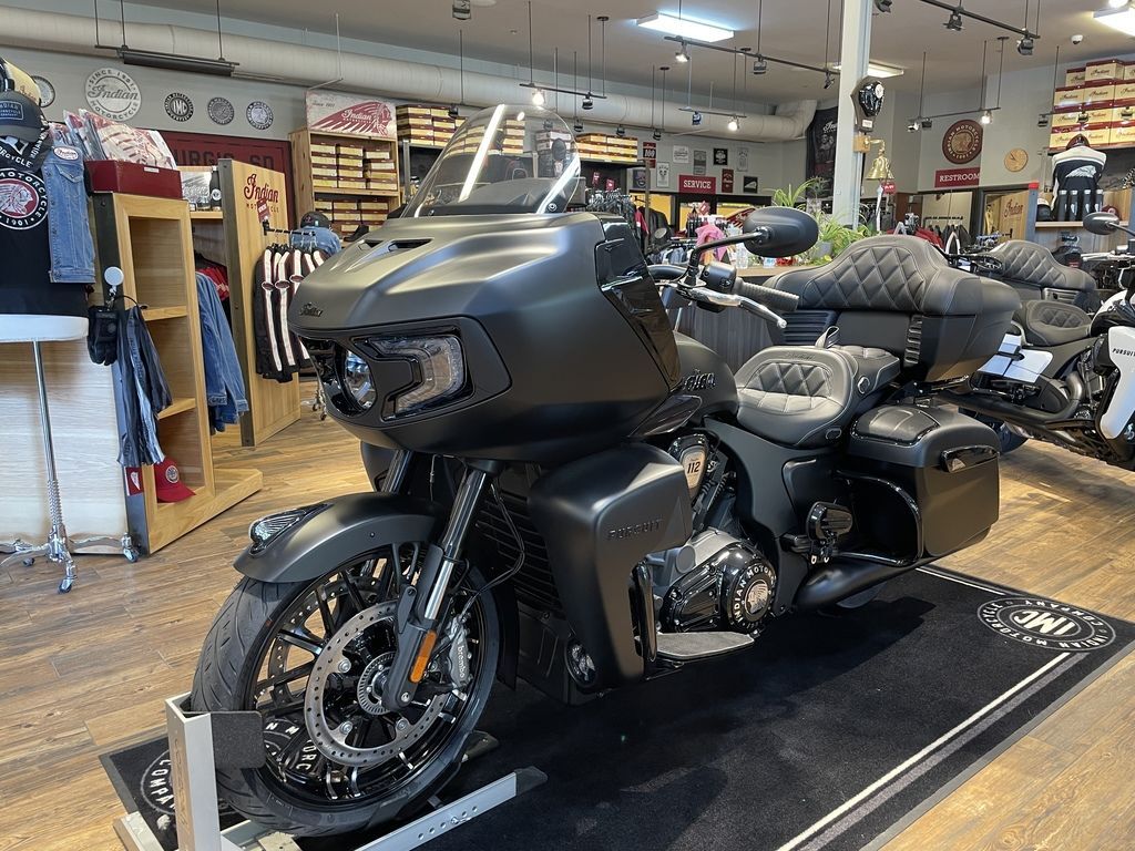 2026 Indian Motorcycle® Pursuit® Dark Horse® 112 w/ PowerBand Audio Black Smo DARK HORSE in Sturgis, SD
