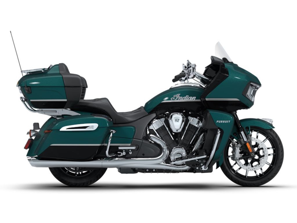 2026 Indian Motorcycle® Pursuit® Limited 112 w/PowerBand Audio Cascade Green w LIMITED in St. Charles, MO