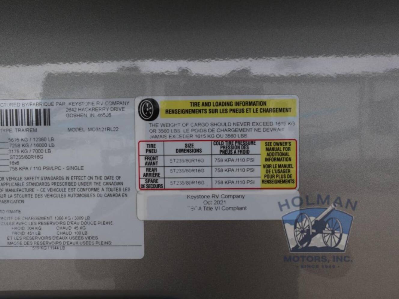 A photo of this 2022 Keystone Rv Montana Legacy 3121RL