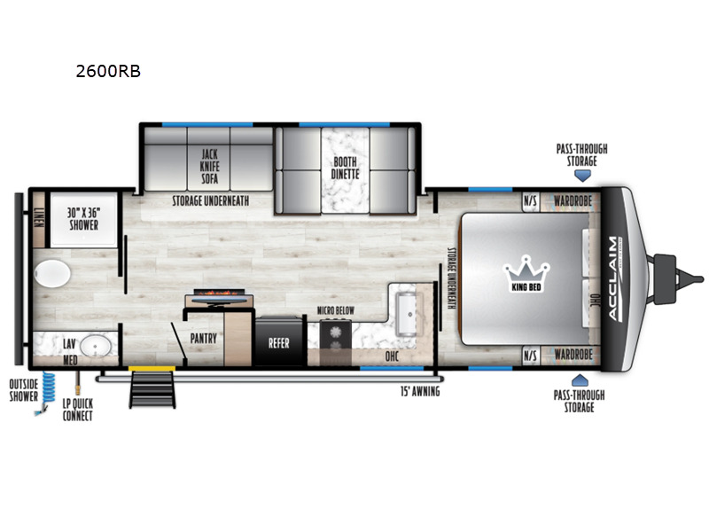 2027 East To West Acclaim 2600RB in schoolcraft MI