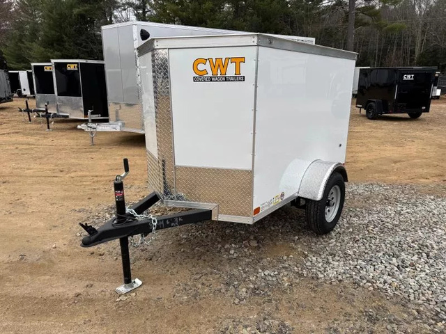 2026 COVERED WAGON 4X6 Enclosed 2K Cargo Trailer W/Single Swing Door in Loudon, NH