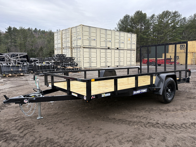 2026 SURE-TRAC 7X14 5K Powder Coated Tube Top Utility Trailer W/S in Turner, ME
