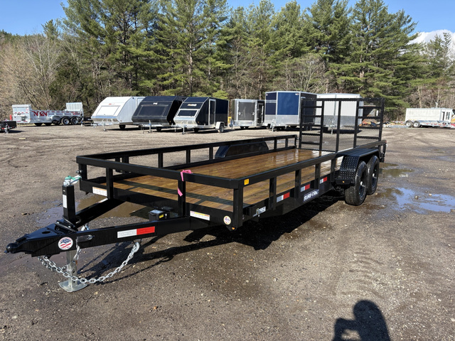 2026 SURE-TRAC 7X20 10K Powder Coated Tube Top Utility Trailer W/ in Turner, ME
