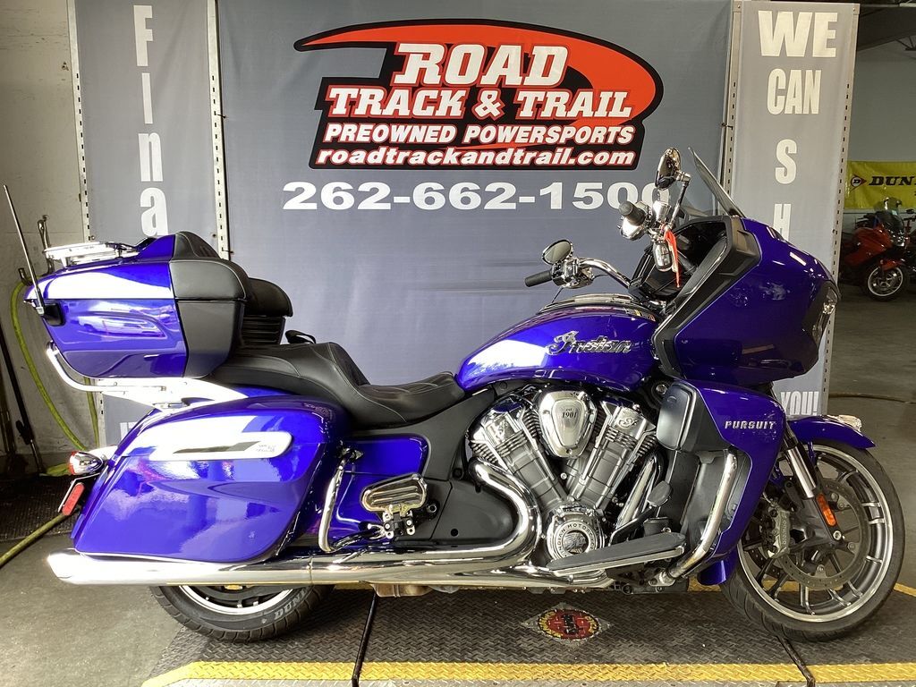 2023 Indian Motorcycle® Pursuit Limited with Premium Package Spirit Blue Metall LIMITED WITH PREMIUM PACKAGE in Big Bend, WI