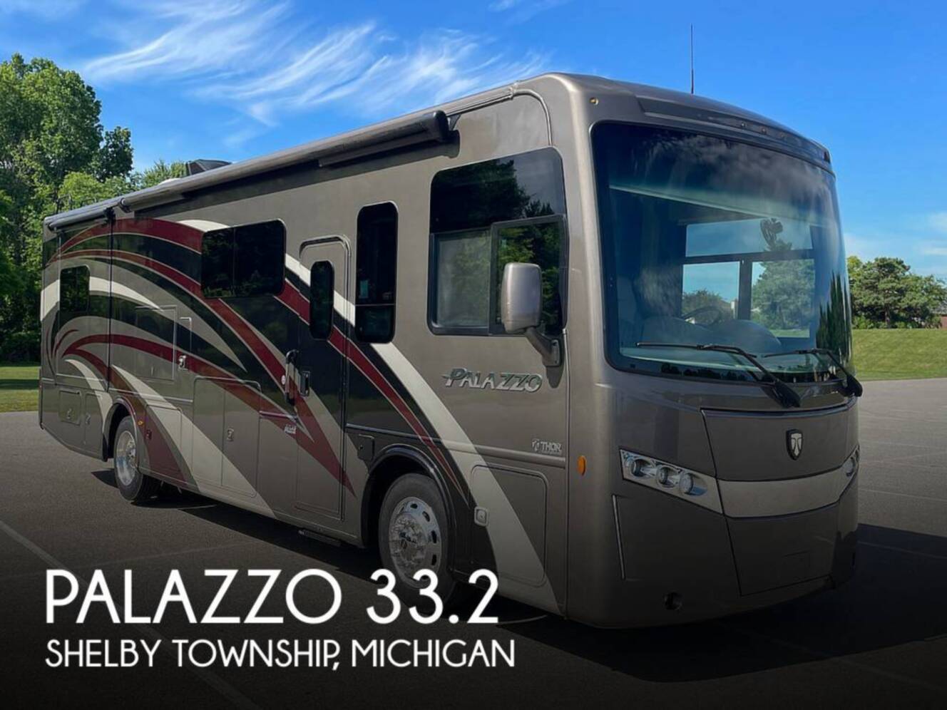 A photo of this 2019 Thor Motor Coach Palazzo 33.2