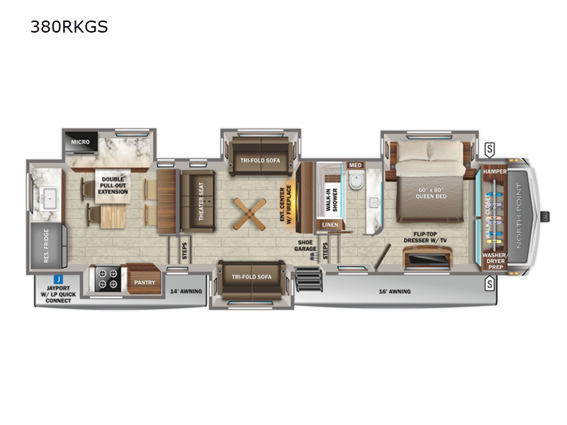 2022 Jayco North Point 380RKGS in wabash IN