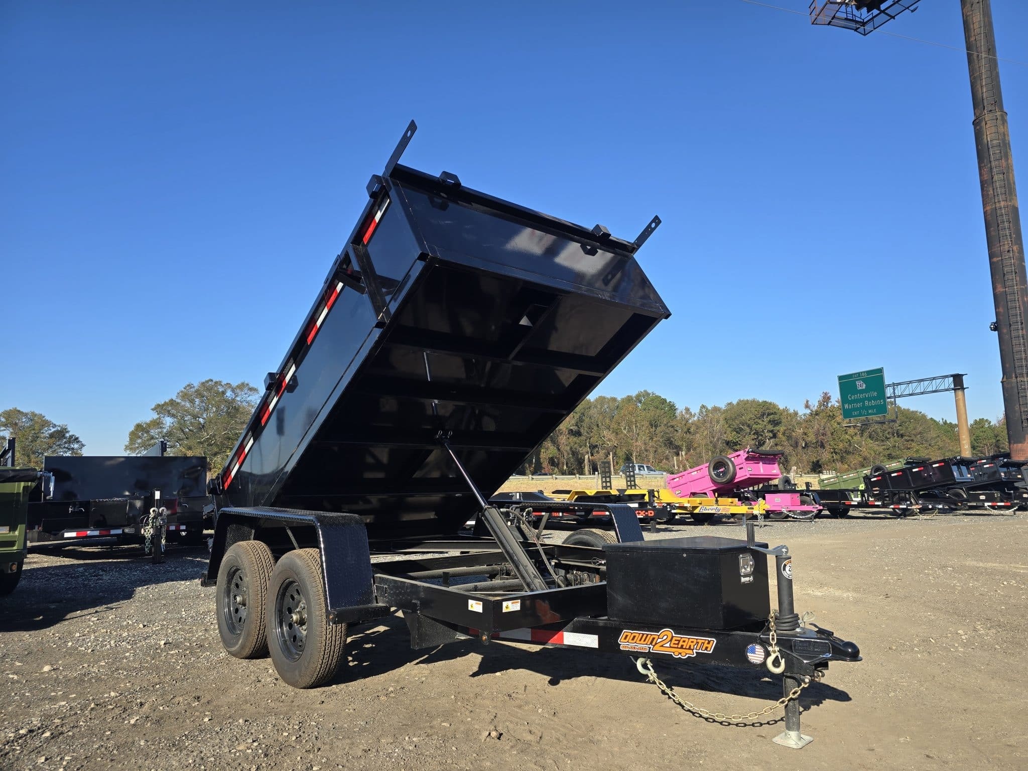 2026 down2earthtrailers 6x10 Tandem Axle 7k Small Dump Trailer Landscape in Byron, GA