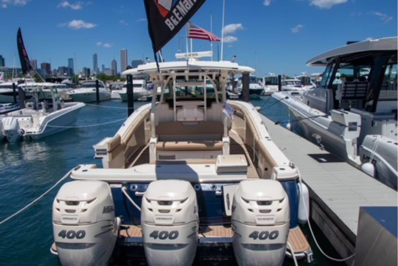 A photo of this 2020 Scout Boats 380 LXF