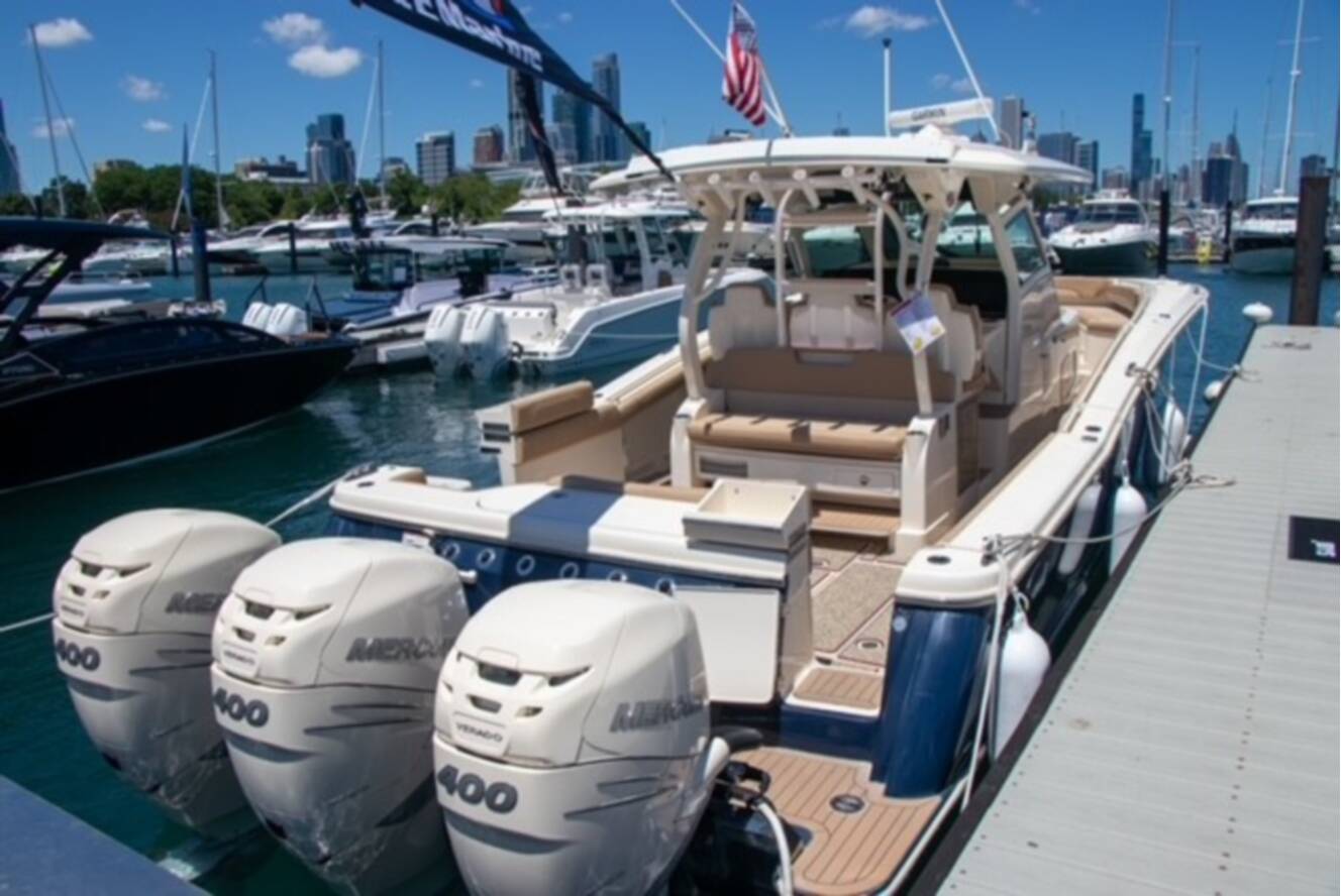 A photo of this 2020 Scout Boats 380 LXF