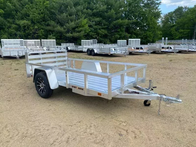 2026 SPORT HAVEN 5x10 3K Aluminum Utility w/Bi-Fold Rear Ramp in Loudon, NH