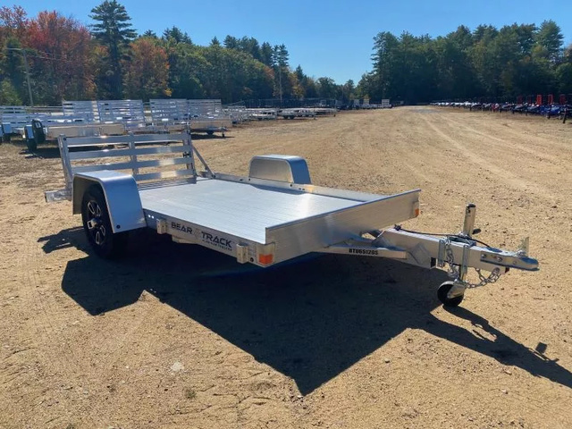 2026 BEAR TRACK 5.5x10 All Aluminum 2.2K Utility Trailer w/Rear Ra in Loudon, NH