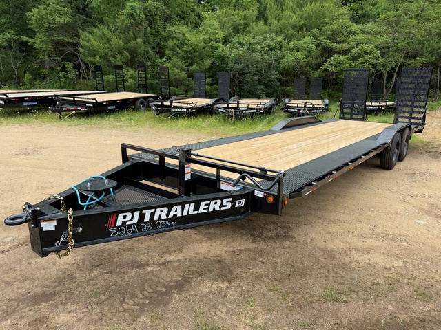 2027 PJ 8.5X26+2 Full Width 22.5K Lowpro Equipment Trailer in Loudon, NH