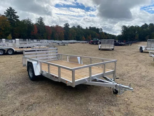 2026 SPORT HAVEN 6x12 Aluminum Utility Trailer w/Bi-Fold Ramp in Loudon, NH