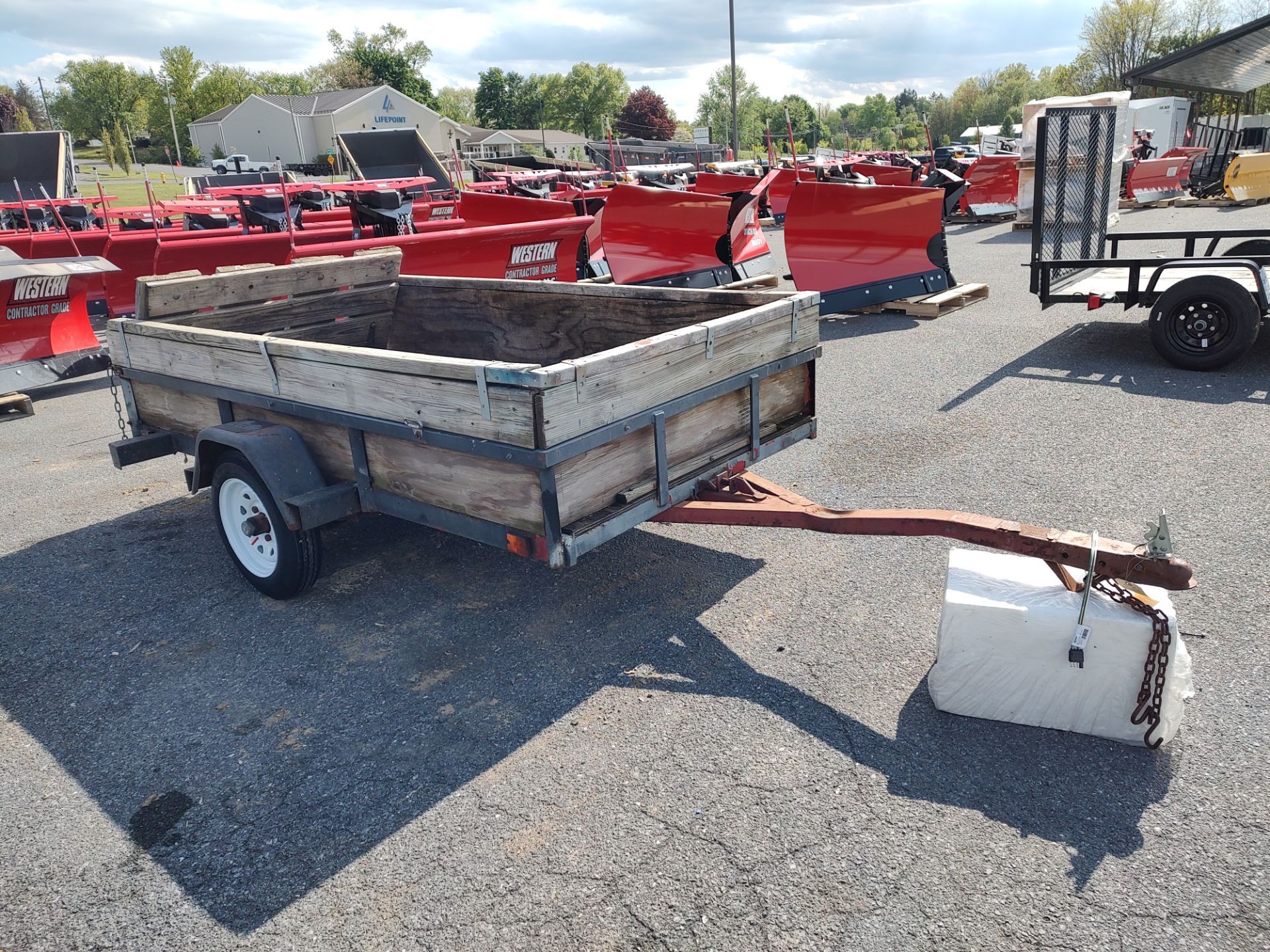 1993 USED UNITS 4X8 Metalfab Utility Trailer with Wood Sides in Harrisburg, PA