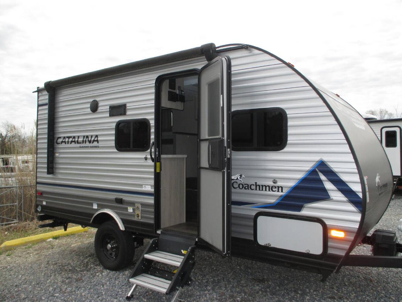 A photo of this 2023 Coachmen Catalina Summit Series 7 164BH East-West Queen, Bunk Be