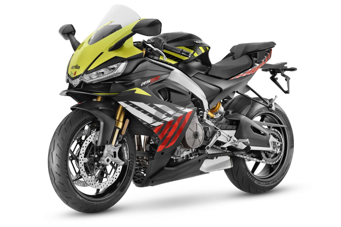 A photo of this 2027 Aprilia RS 660 factory