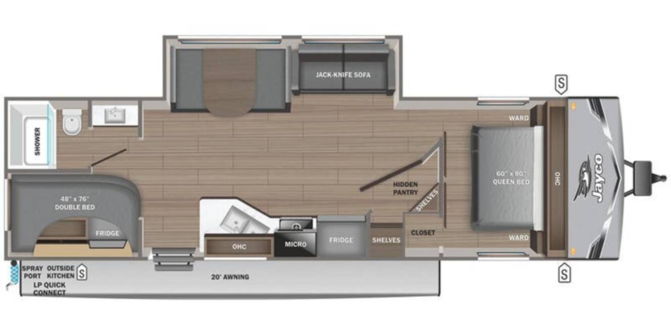 A photo of this 2026 Jayco Jay Flight SLX 263BHSW