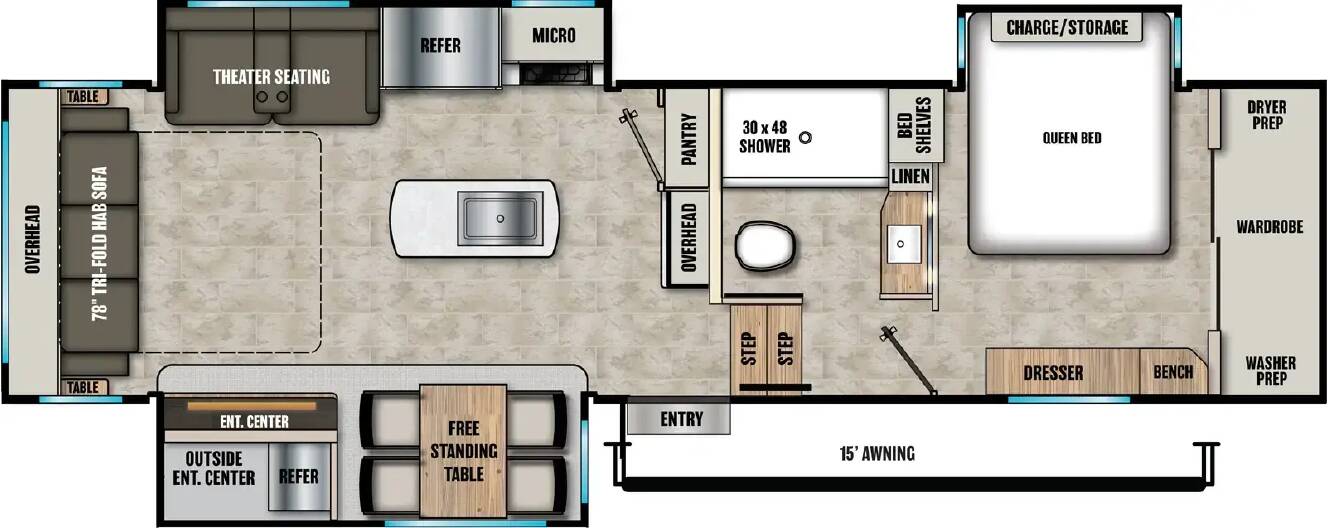 A photo of this 2026 Coachmen Chaparral 298RLS