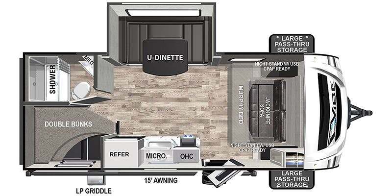 2023 Forest River Vibe West 18DB in bonney lake WA