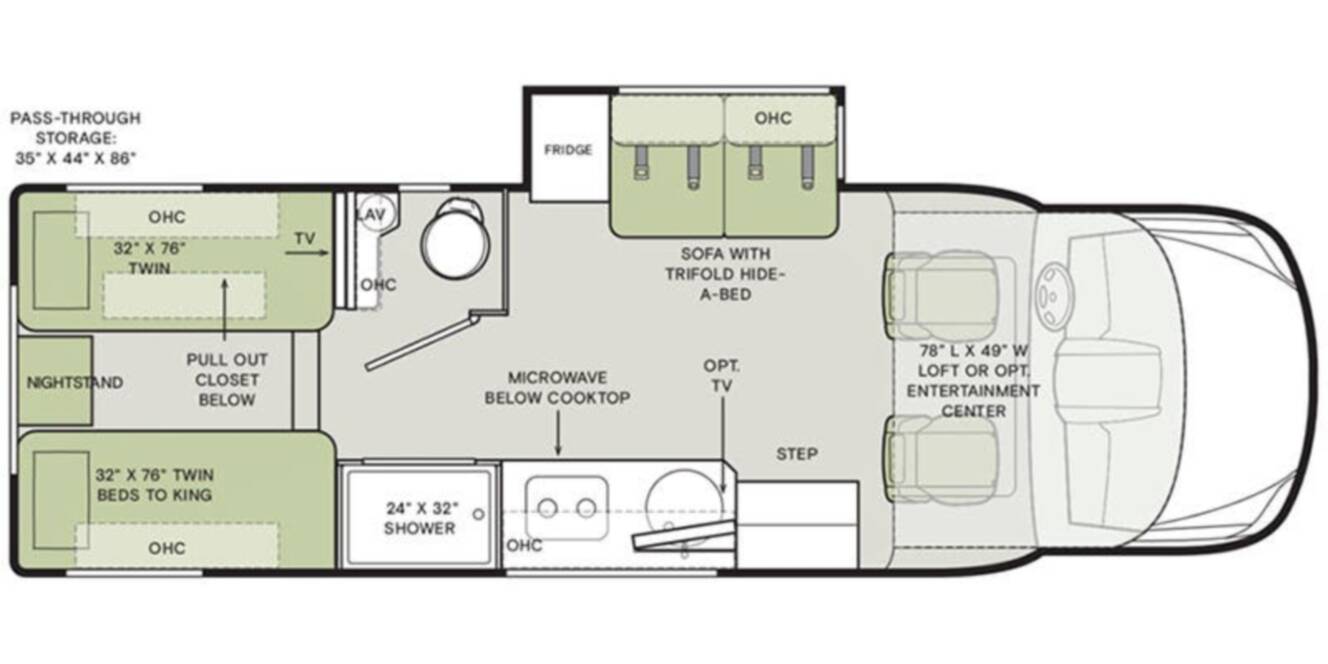 A photo of this 2026 Tiffin Motorhomes WAYFARER 25 XLW