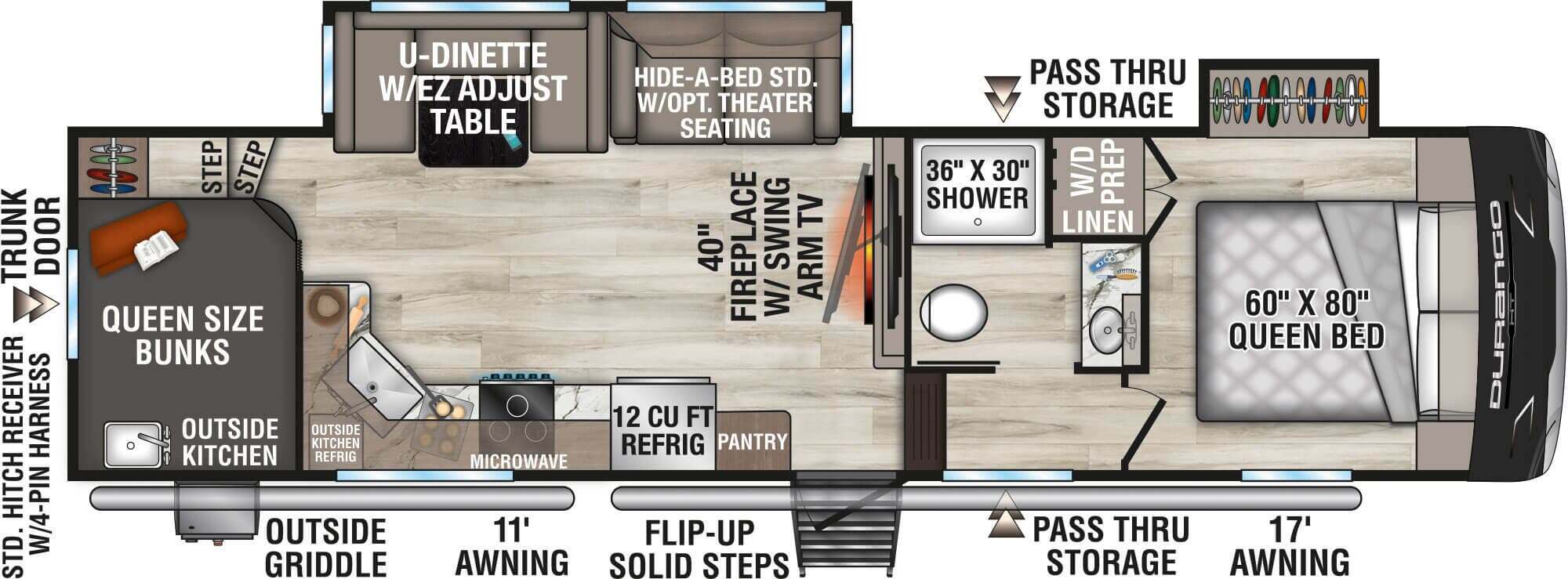 2026 Kz Rv Durango Half-Ton D286BHD in spanish fork UT