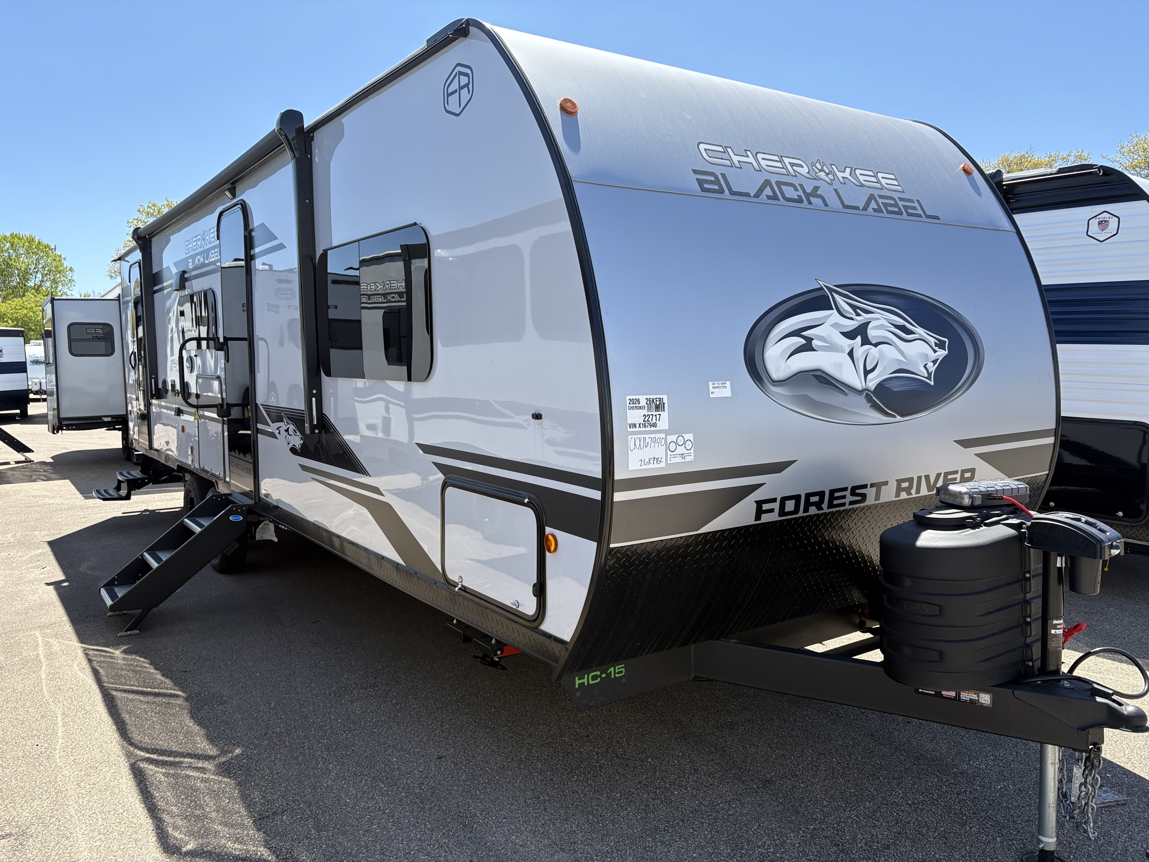 2026 Forest River Cherokee Grey Wolf Black Label 26KFBL in shakopee MN