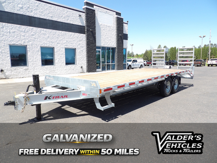 2025 K-Trail 23' GALVANIZED DECKOVER EQUIPMENT TRAILER in Hinckley, MN