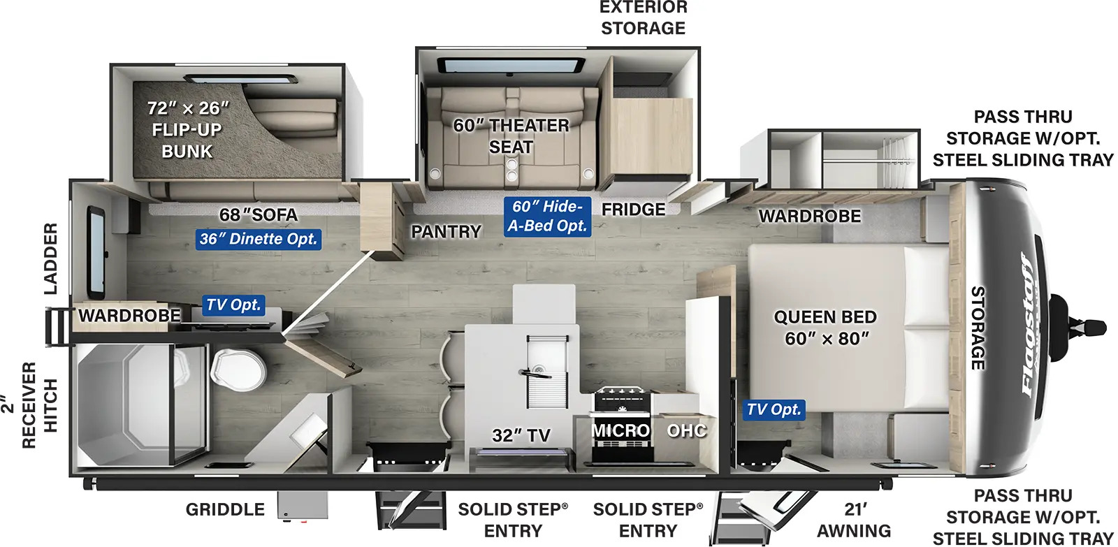 2025 Forest River Flagstaff Super Lite 26BHW in muskegon MI