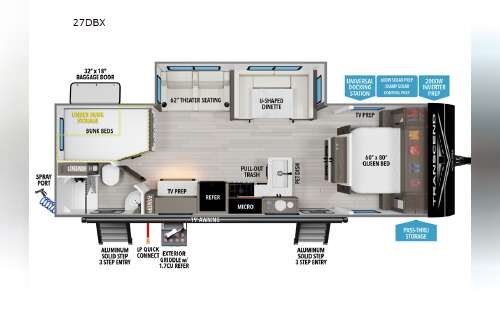 2027 Grand Design TRANSCEND-X 27DBX in birch run MI