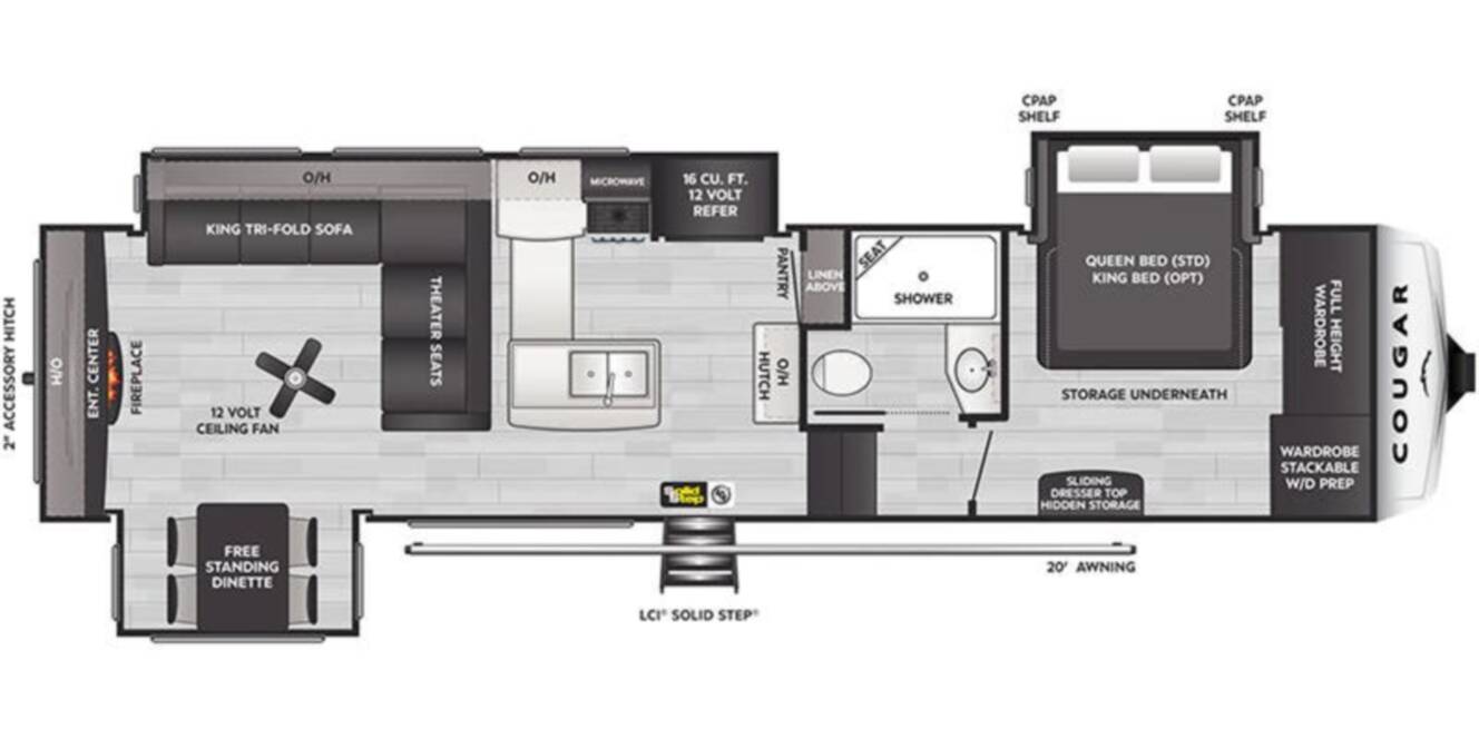 A photo of this 2026 Keystone Cougar 320RDS