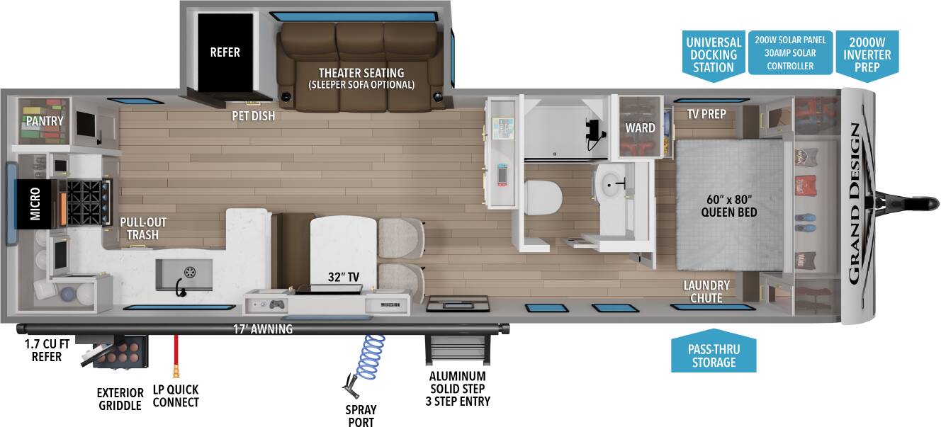 A photo of this 2026 Grand Design Transcend 285RKT