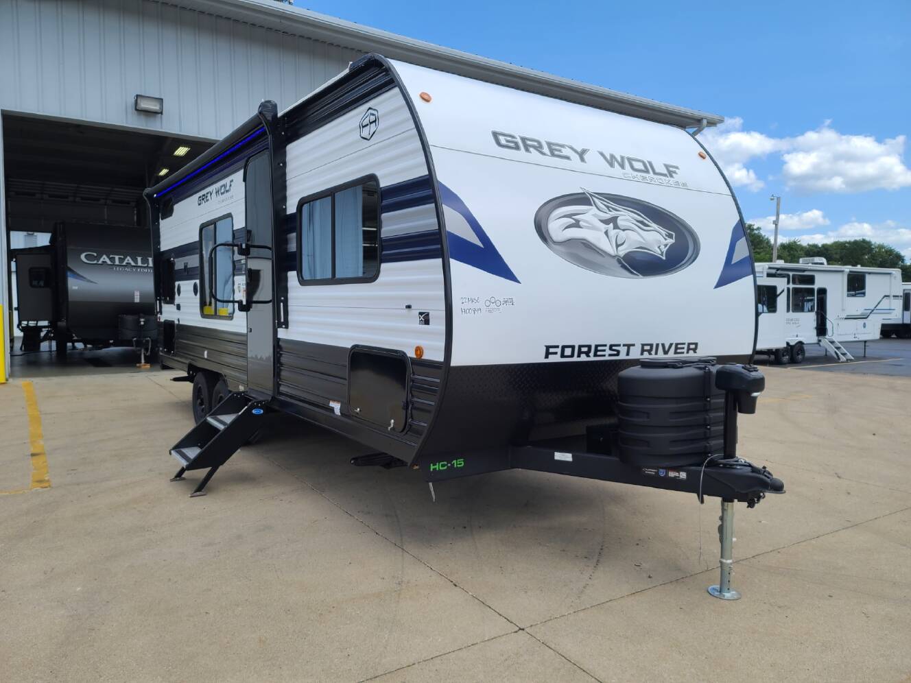 A photo of this 2027 Forest River Cherokee Grey Wolf 22MKSE