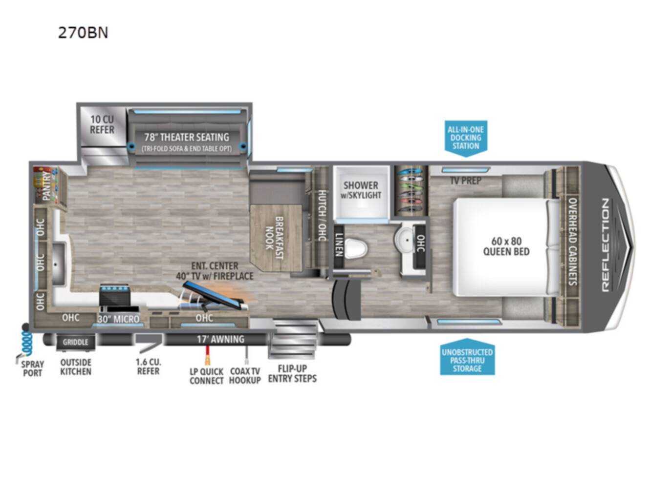 A photo of this 2023 Grand Design Reflection 150 Series 270BN