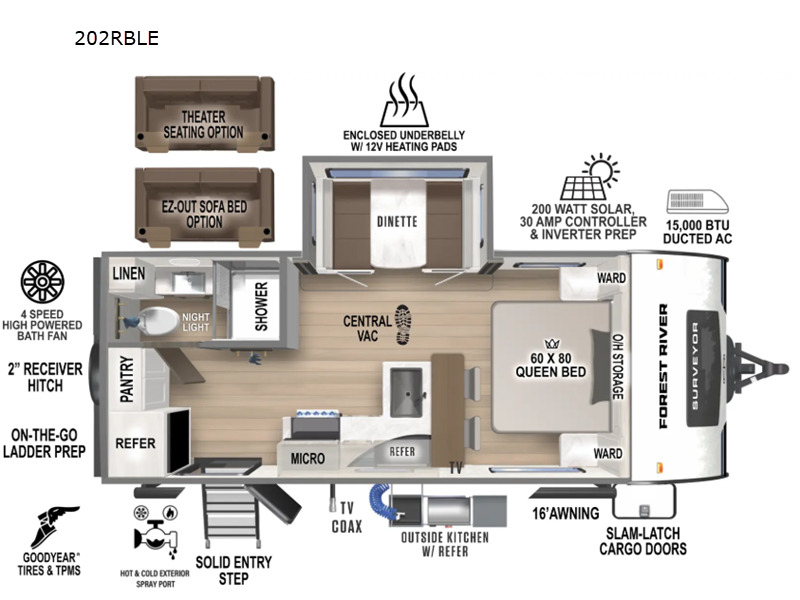 2027 Forest River Rv Surveyor Legend 202RBLE in breckenridge TX