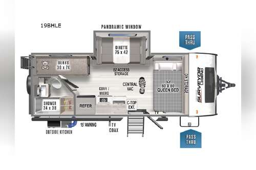 2023 Forest River Rv Surveyor Legend 19BHLE in turlock CA