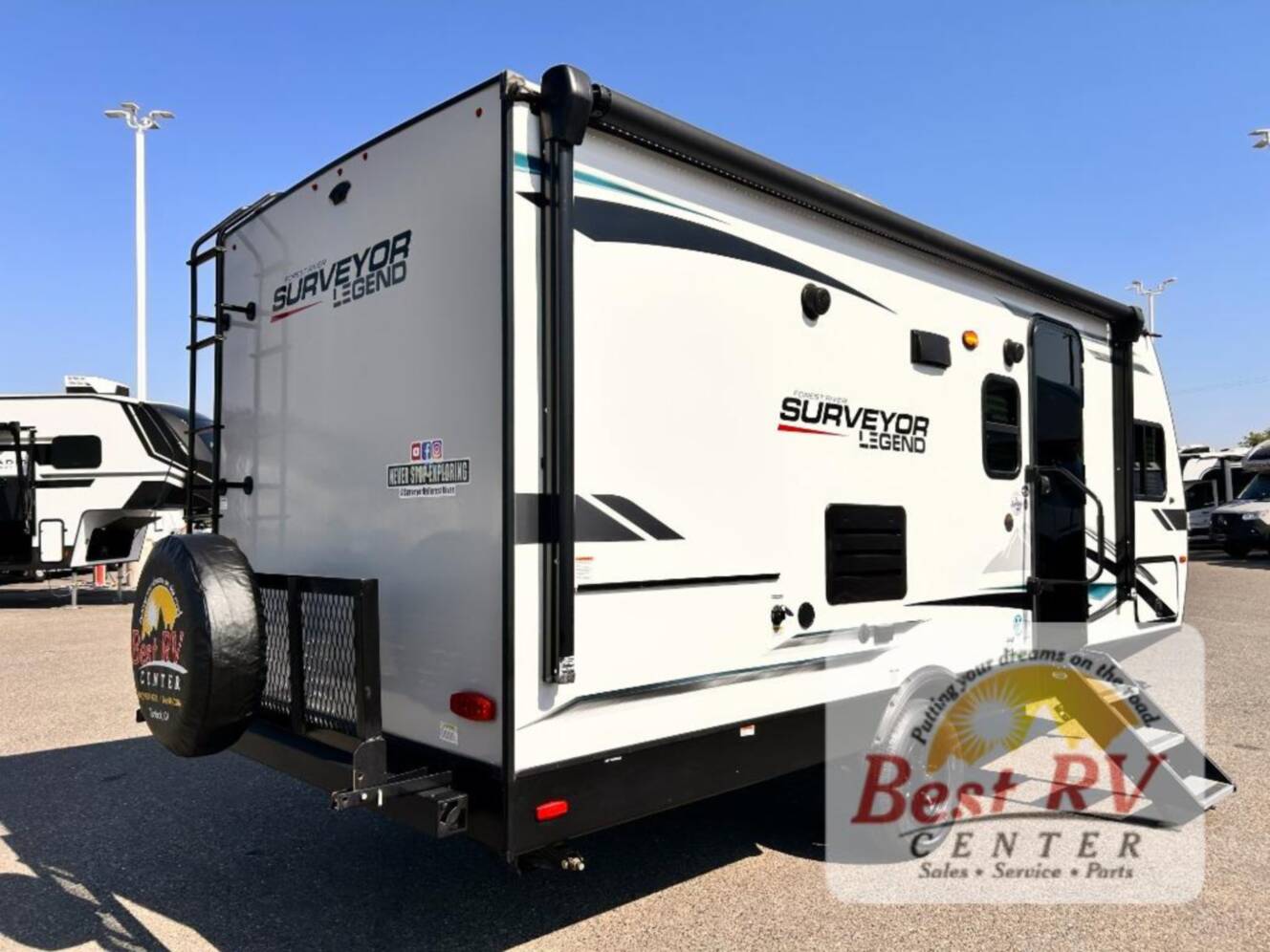 A photo of this 2023 Forest River Rv Surveyor Legend 19BHLE