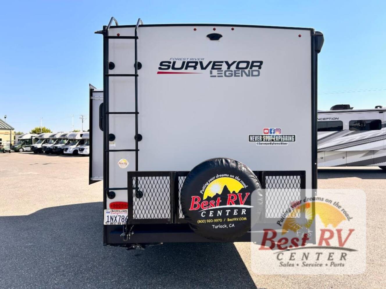 A photo of this 2023 Forest River Rv Surveyor Legend 19BHLE