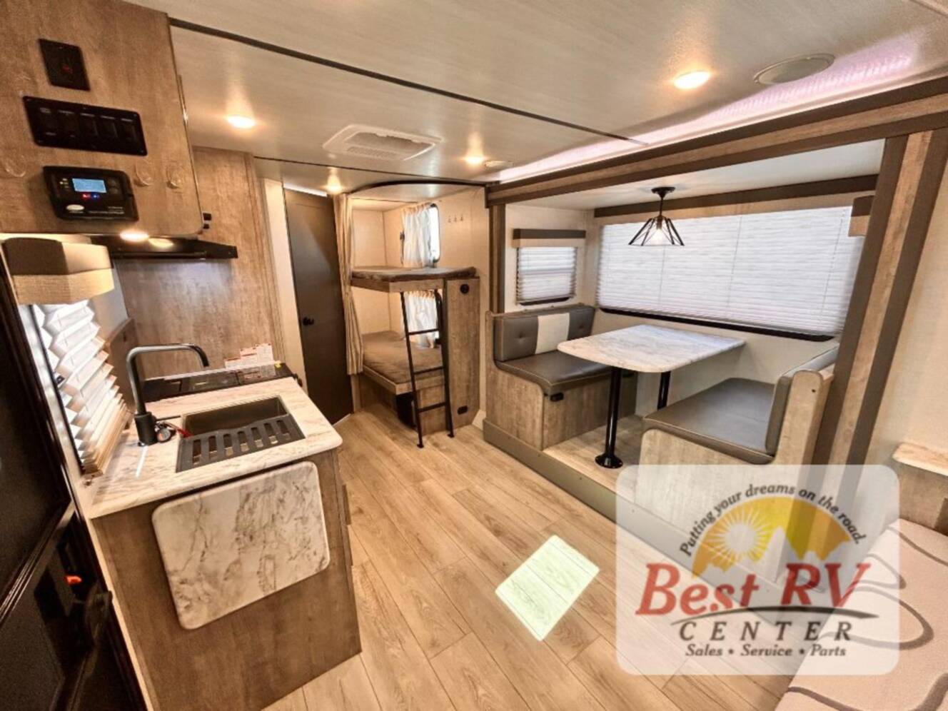 A photo of this 2023 Forest River Rv Surveyor Legend 19BHLE