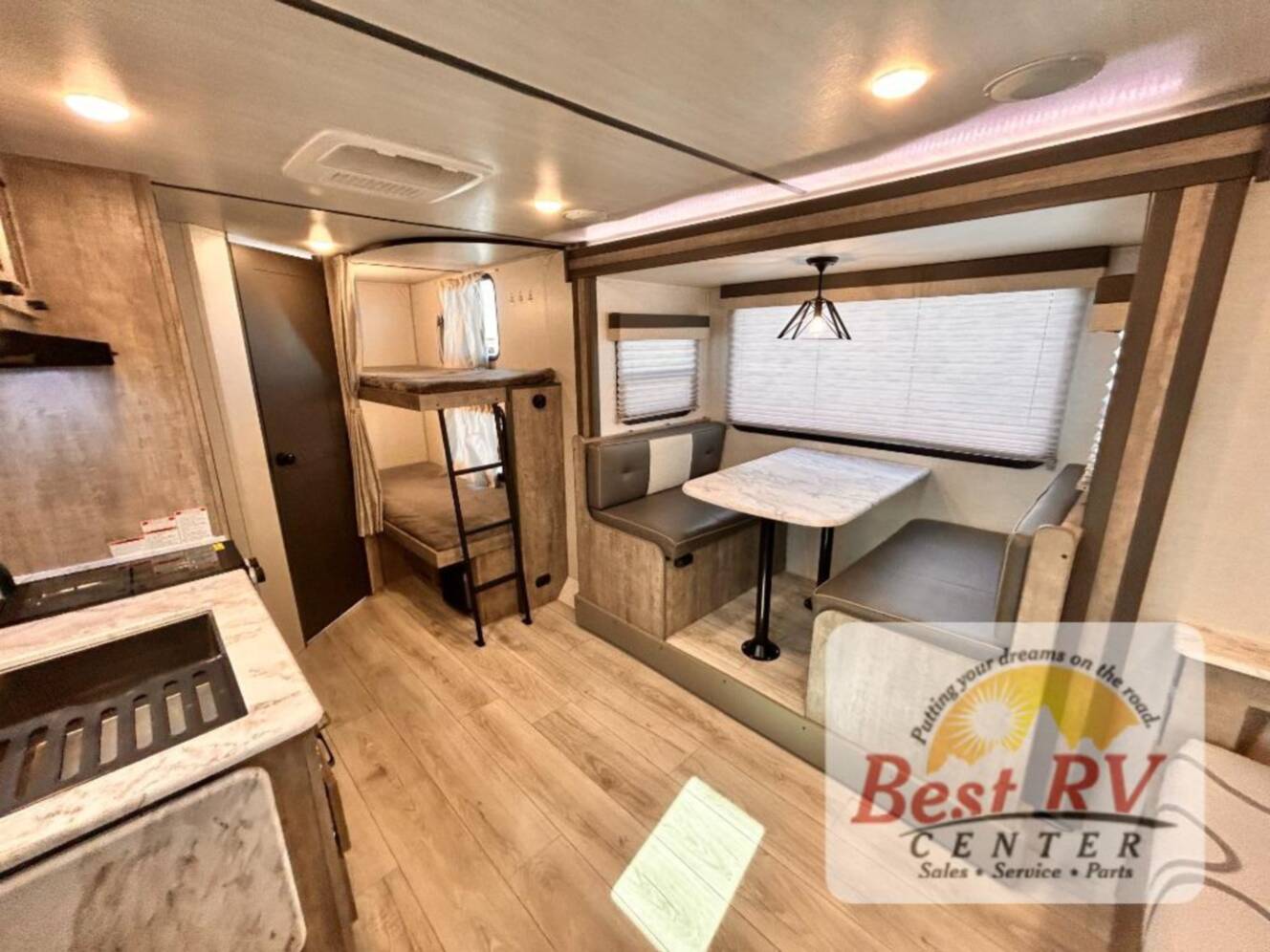 A photo of this 2023 Forest River Rv Surveyor Legend 19BHLE
