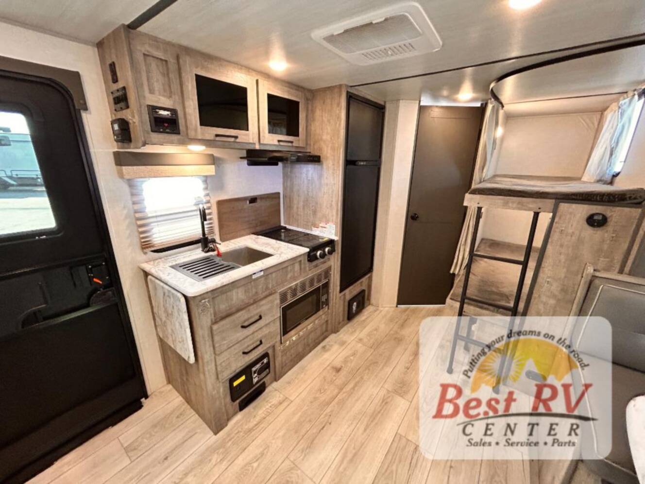 A photo of this 2023 Forest River Rv Surveyor Legend 19BHLE