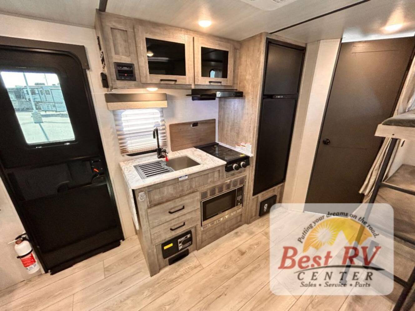 A photo of this 2023 Forest River Rv Surveyor Legend 19BHLE