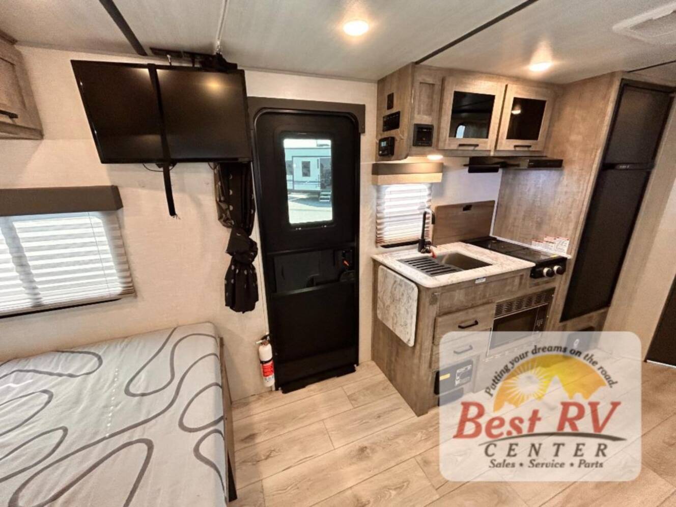 A photo of this 2023 Forest River Rv Surveyor Legend 19BHLE