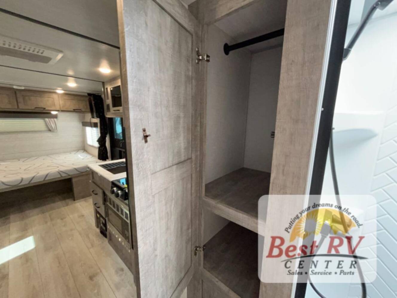 A photo of this 2023 Forest River Rv Surveyor Legend 19BHLE