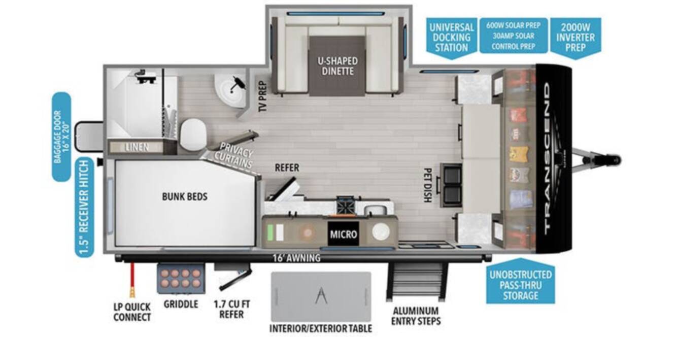 A photo of this 2026 Grand Design Transcend ONE 161BH