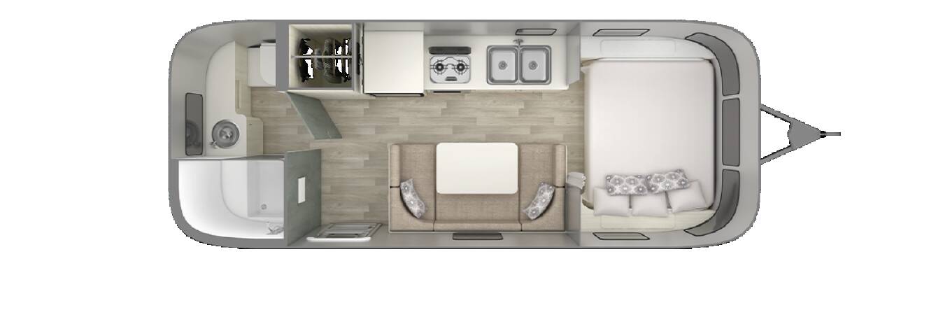 A photo of this 2026 Airstream Bambi 22FB